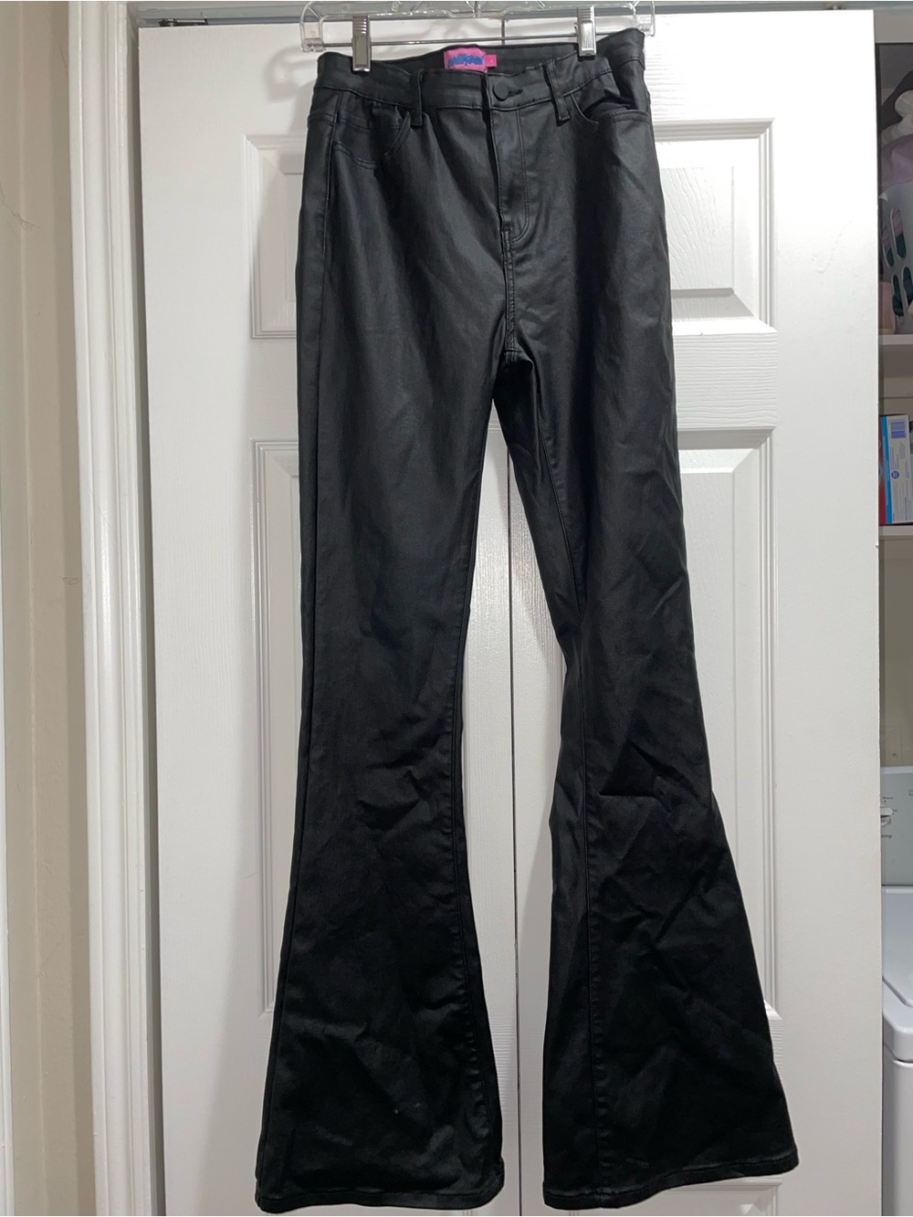 Edikted Black Boot Cut Flare Pants